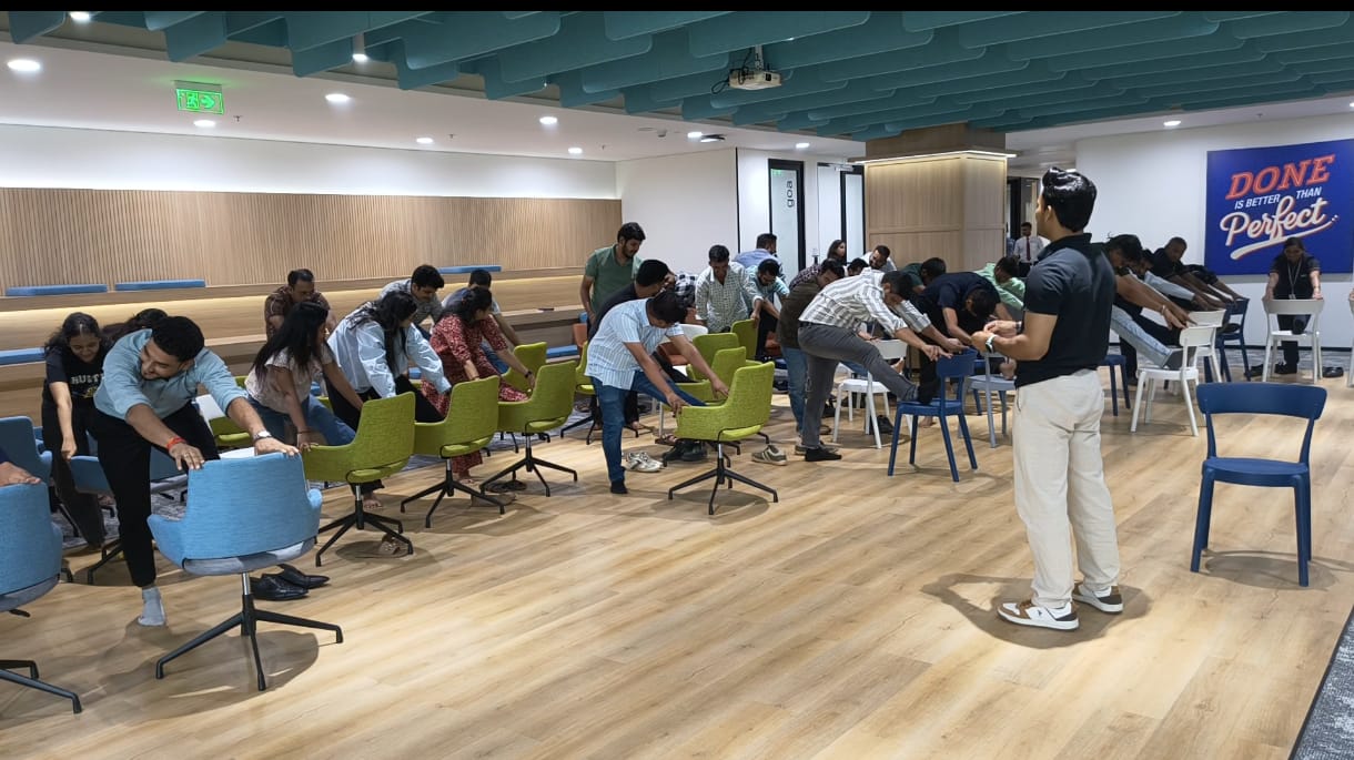 Corporate Chair Yoga Session by Parigyan
