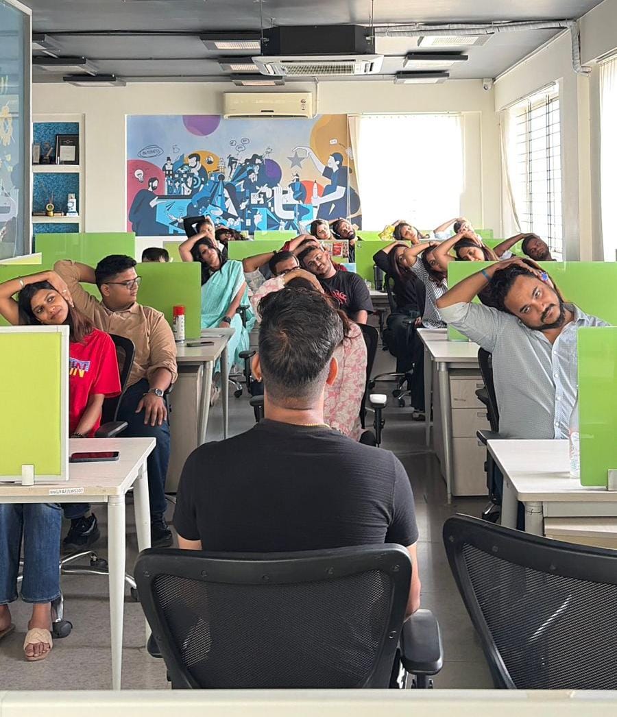Rapid Yoga Session for Corporate Employees